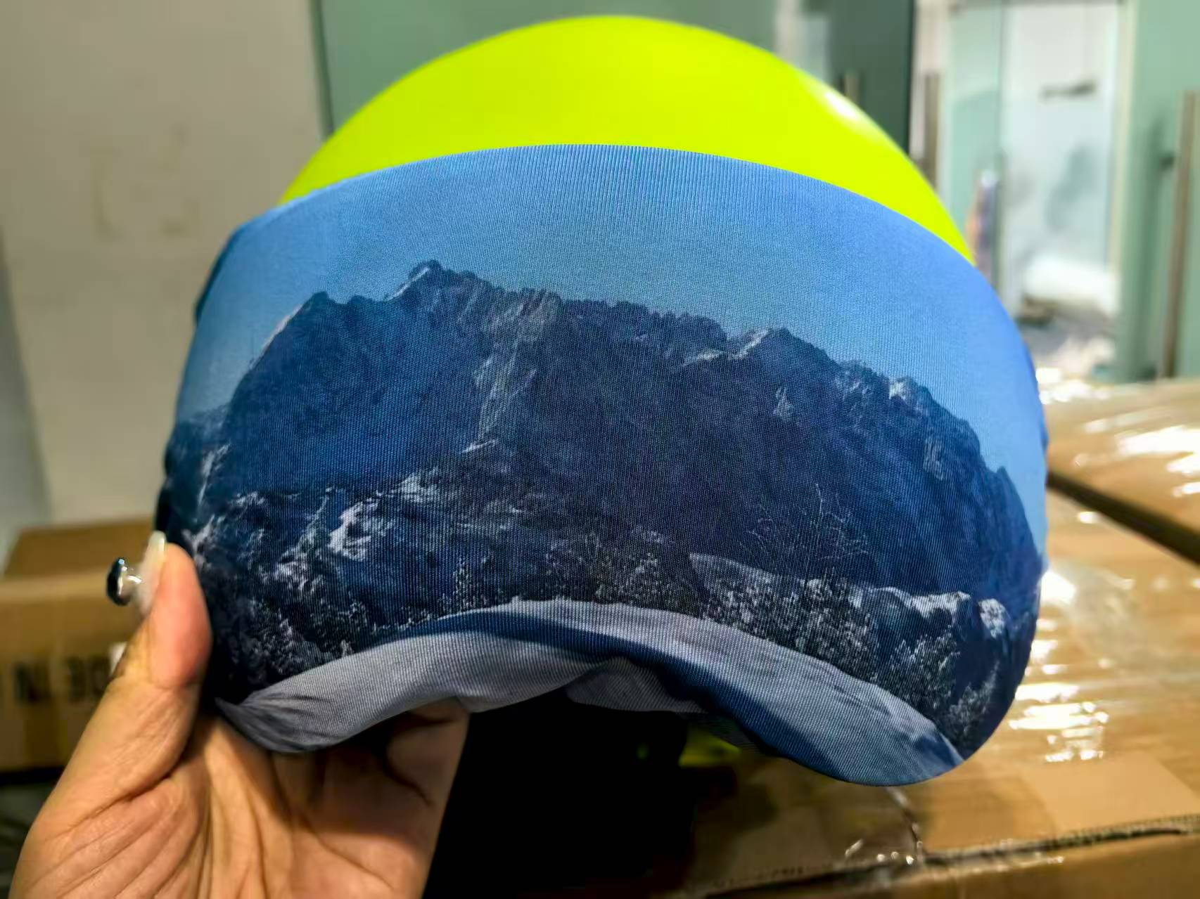 Custom Printed Helmet Covers | Sponsor Branding & Racing Graphics