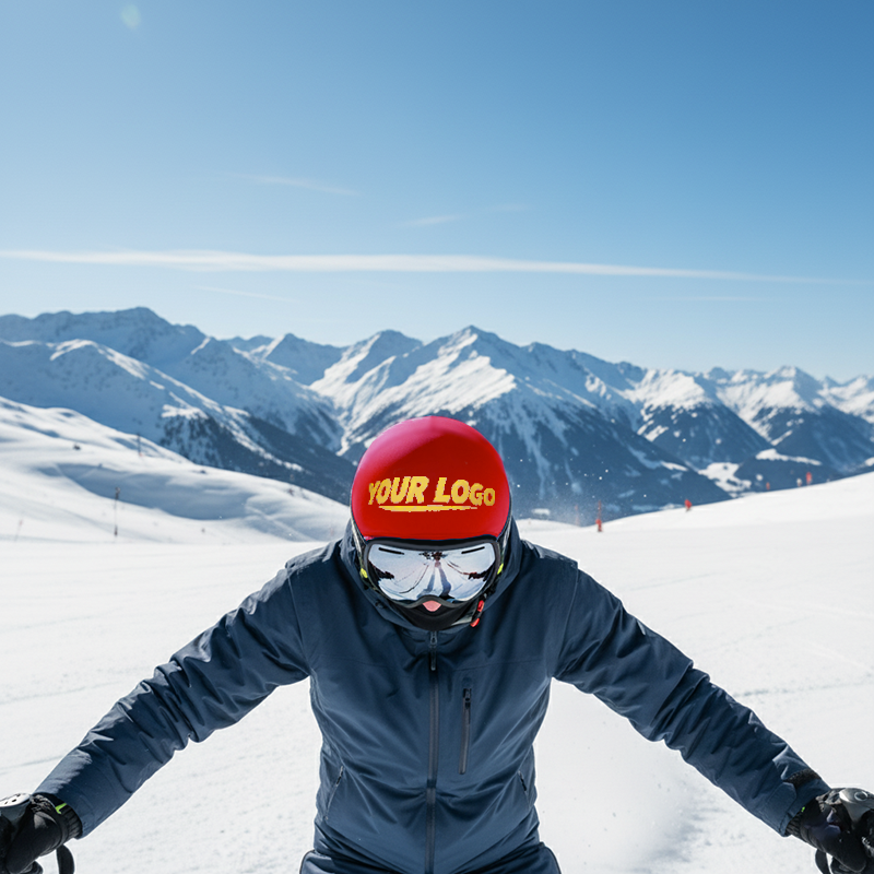 Ski Helmet Covers with Sponsor Logo | Team Branding