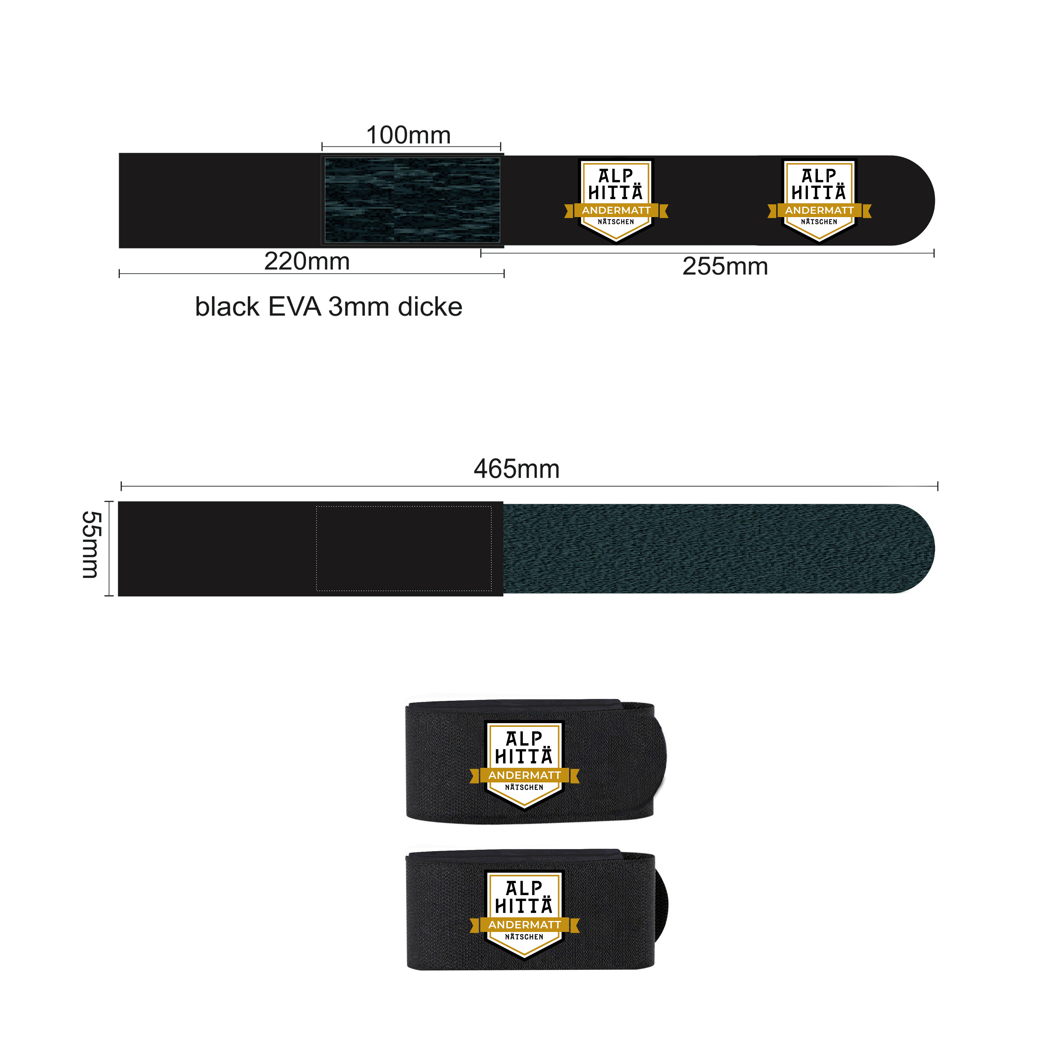 Custom Ski Straps | Personalized Velcro Ski Straps with Logo – CustomizedSkiStraps.com