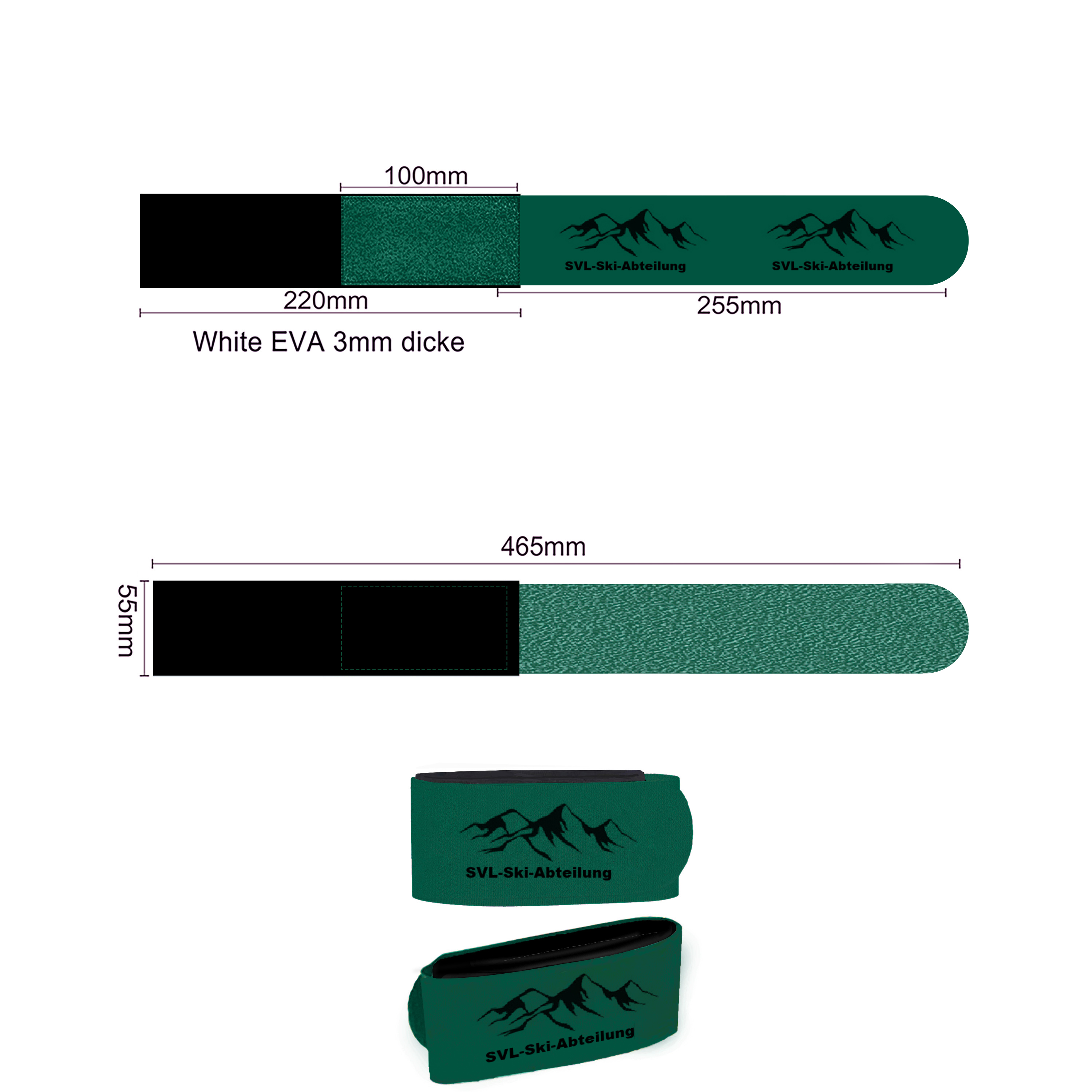 Ski Straps Personalizzati con Logo Aziendale